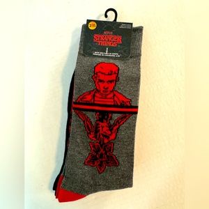 2 pair of Stranger Things Crew Socks, Size 6.5-12. Brand new.